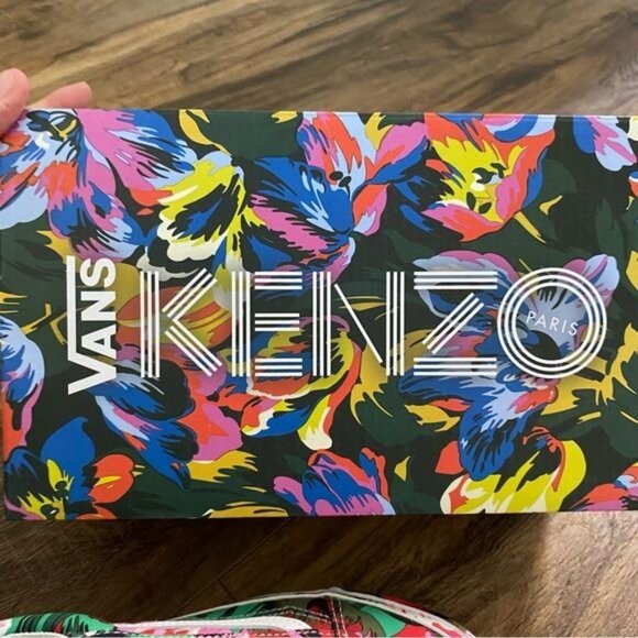 KENZO X VANS VAULT OG OLD SKOOL LX SneakersFloral Red / True White 5.5 NWT Rare - Picture 14 of 14